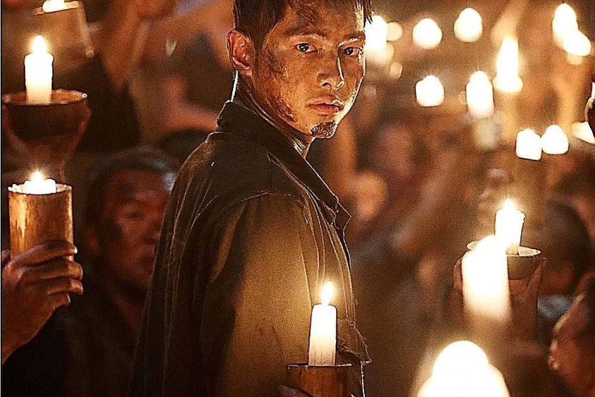 In The Battleship Island, Song Joong Ki plays a Korean soldier sent on a mission to a forced labour camp on Japan's Hashima Island, known as Battleship Island, during World War II.