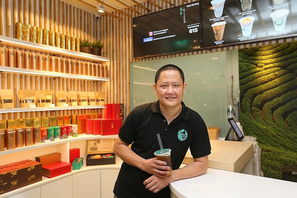 Mr Goh Chee Cheng opened bubble tea outfit Yuan Cha in September last year.