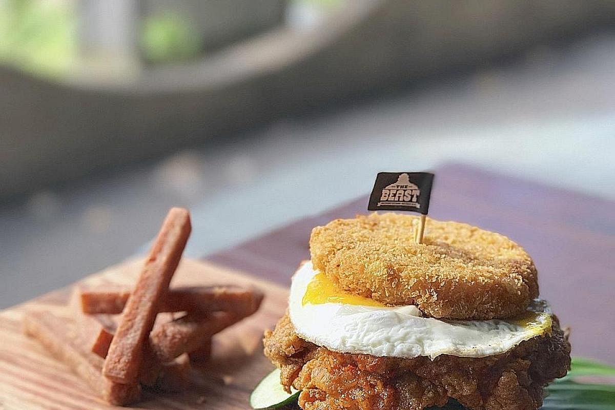 Antoinette's chef-owner Pang Kok Keong challenged himself to create a nasi lemak burger in three days.