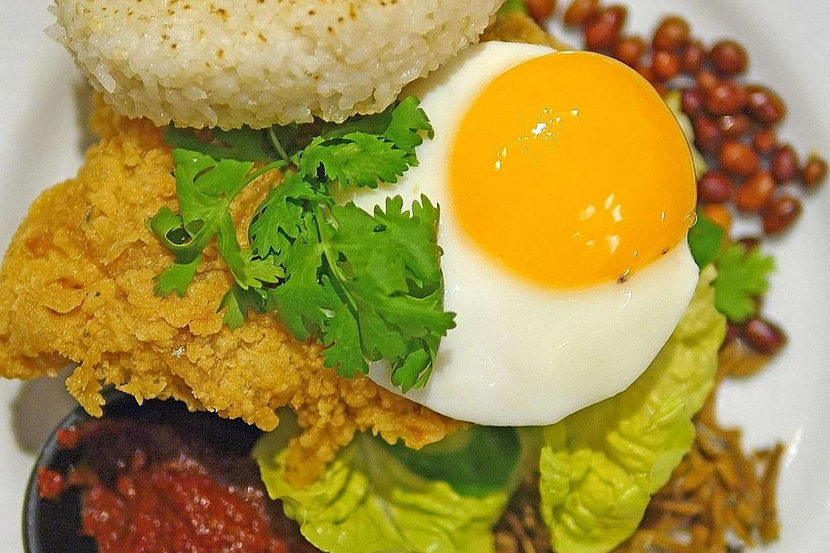 Antoinette's chef-owner Pang Kok Keong challenged himself to create a nasi lemak burger in three days.
