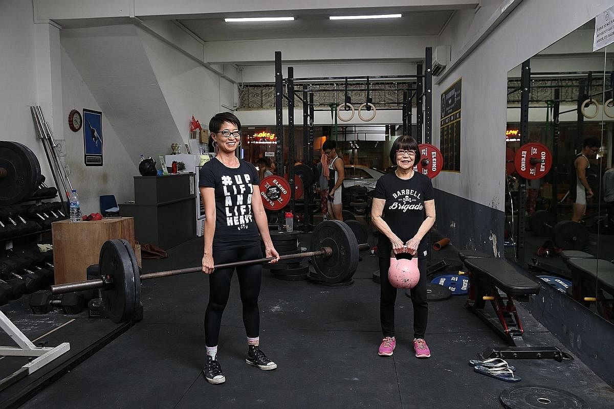 Mr Jasper Wong took part in his first competition last August. Ms Nurul Huda Izyan has taken part in two competitive meets wearing a hijab. Ms Melissa Ong and her mother, Madam Minnie Lee, share a passion for lifting weights.