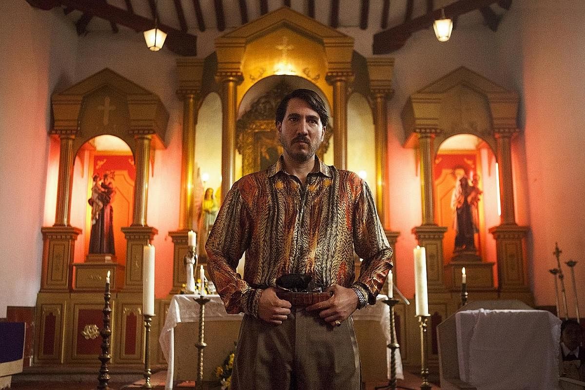 Actor Alberto Ammann plays a Colombian drug lord and high-ranking member of the Cali cartel in Narcos' Season 3.