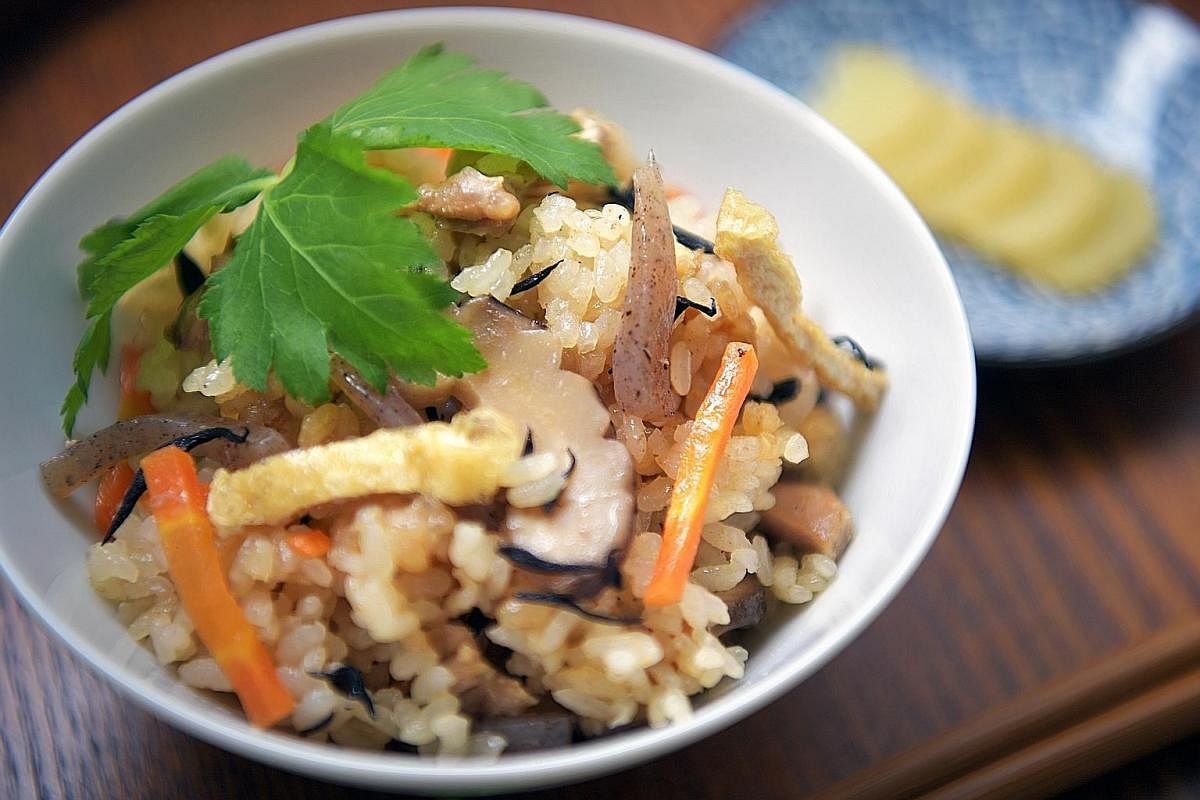 Takikomi gohan, or Japanese mixed rice, lets the grain shine.