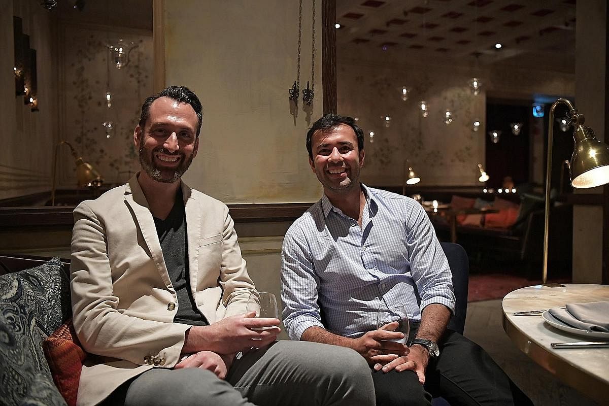 Mr Michael Goodman (left) and Mr Rohit Roopchand are co-founders of The Dandy Partnership, which runs Neon Pigeon, Fat Prince, Summerlong and The Ottomani.