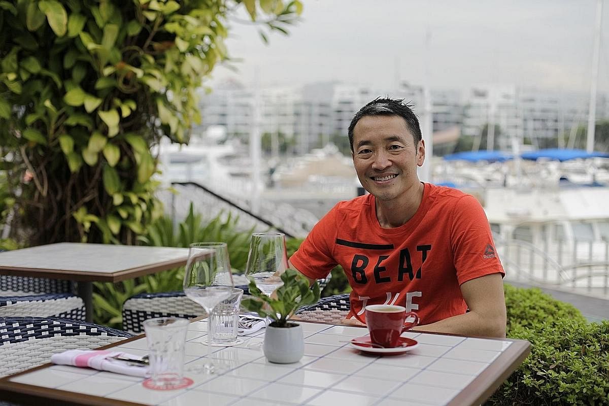 Mr Yuan Oeij (above, at Bayswater Kitchen at Keppel Bay) took up culinary courses and became a chef-for-hire before opening his first restaurant, Brown Sugar.