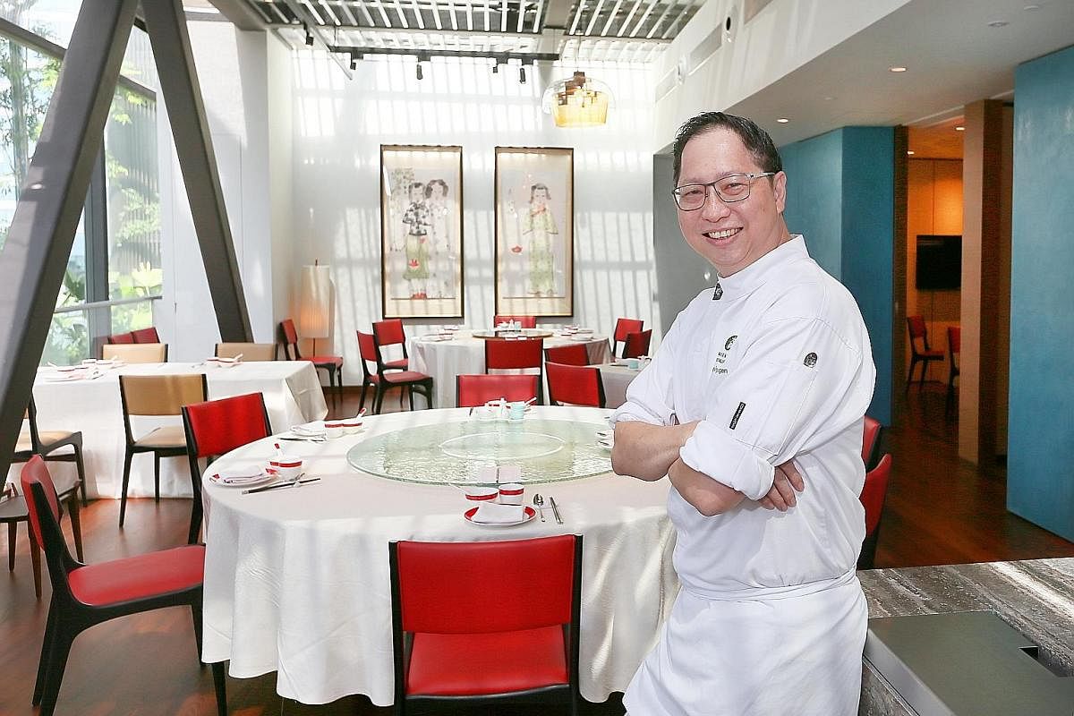Chef-owner Yong Bing Ngen (above) serves familiar as well as new dishes at Majestic Restaurant. Miss Kefir, co-owned by Ms Ive Upatkoon (left), sells smoothies and parfaits.