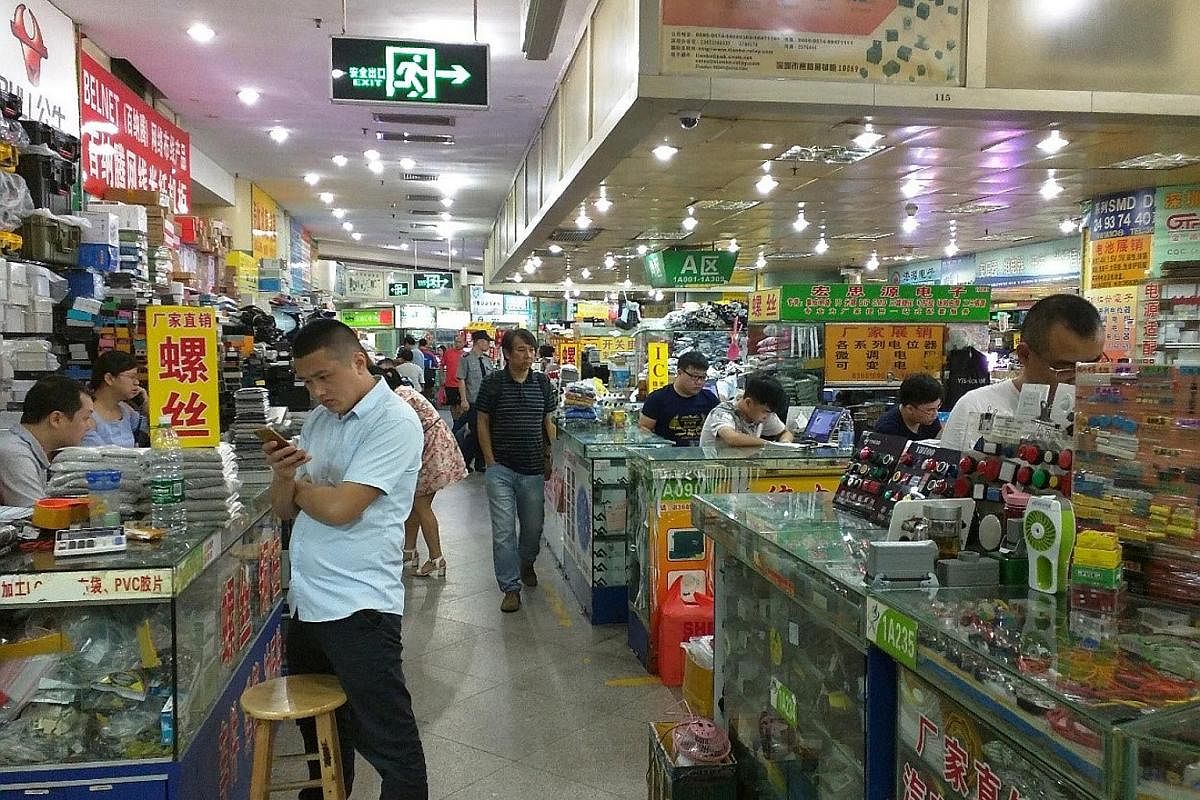 The best place to shop is Huaqiangbei, which is like the Orchard Road of Shenzhen, but for electronics instead of fashion.