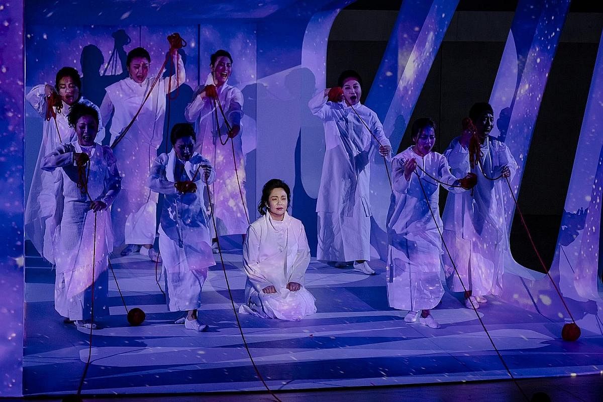 Trojan Women (above), staged as part of the Singapore International Festival of Arts last year, is one of three nominees for Production of the Year.