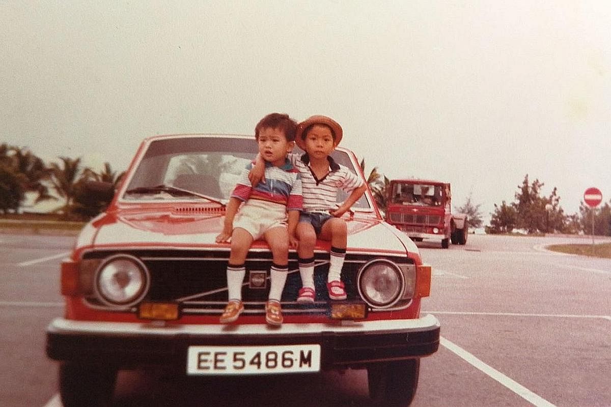 Cousins Nelson (left) and Terence Loh when they were aged two and four respectively.