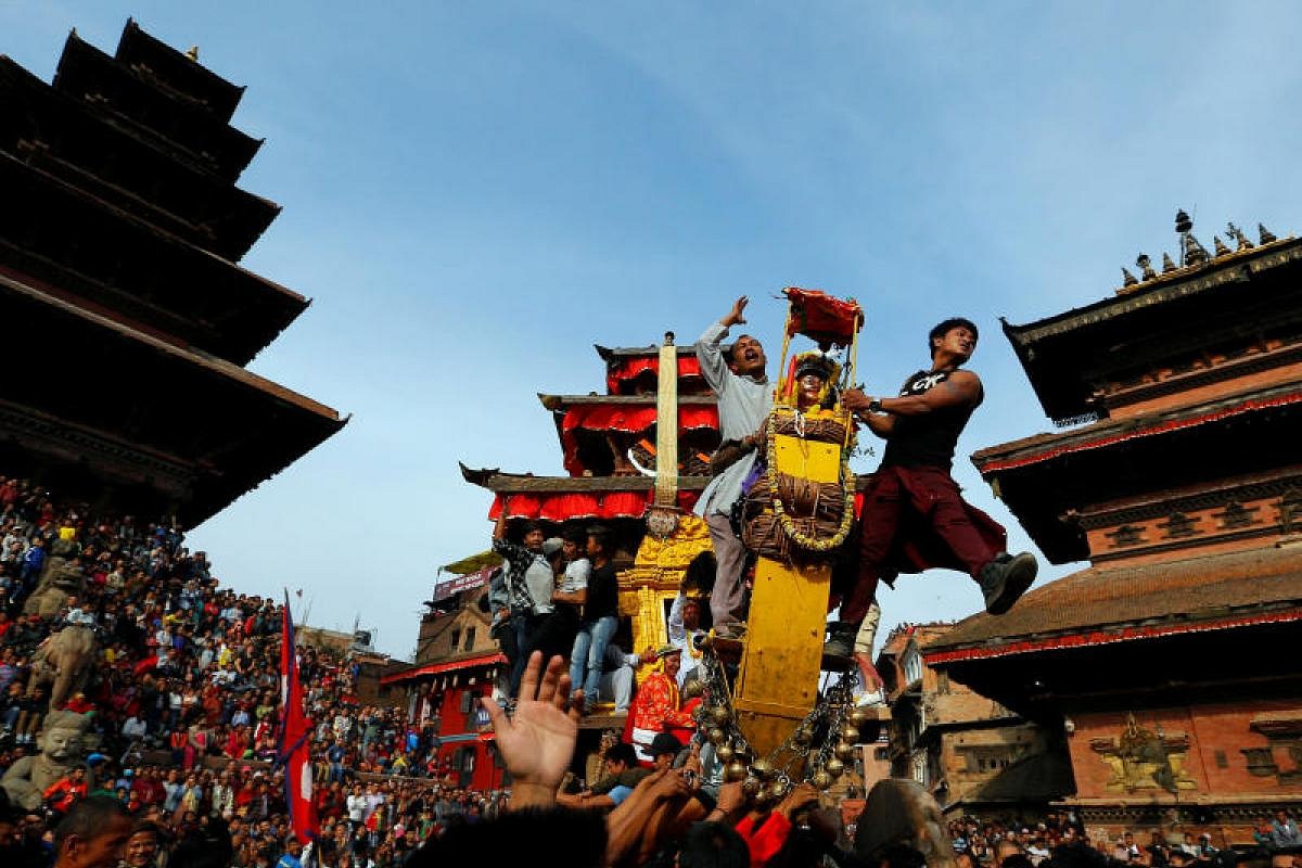 In Pictures: Nepal's Bisket Jatra Festival | The Straits Times