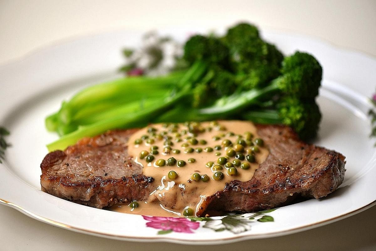 Steak sauce with green peppercorns is easy to make and rewarding.