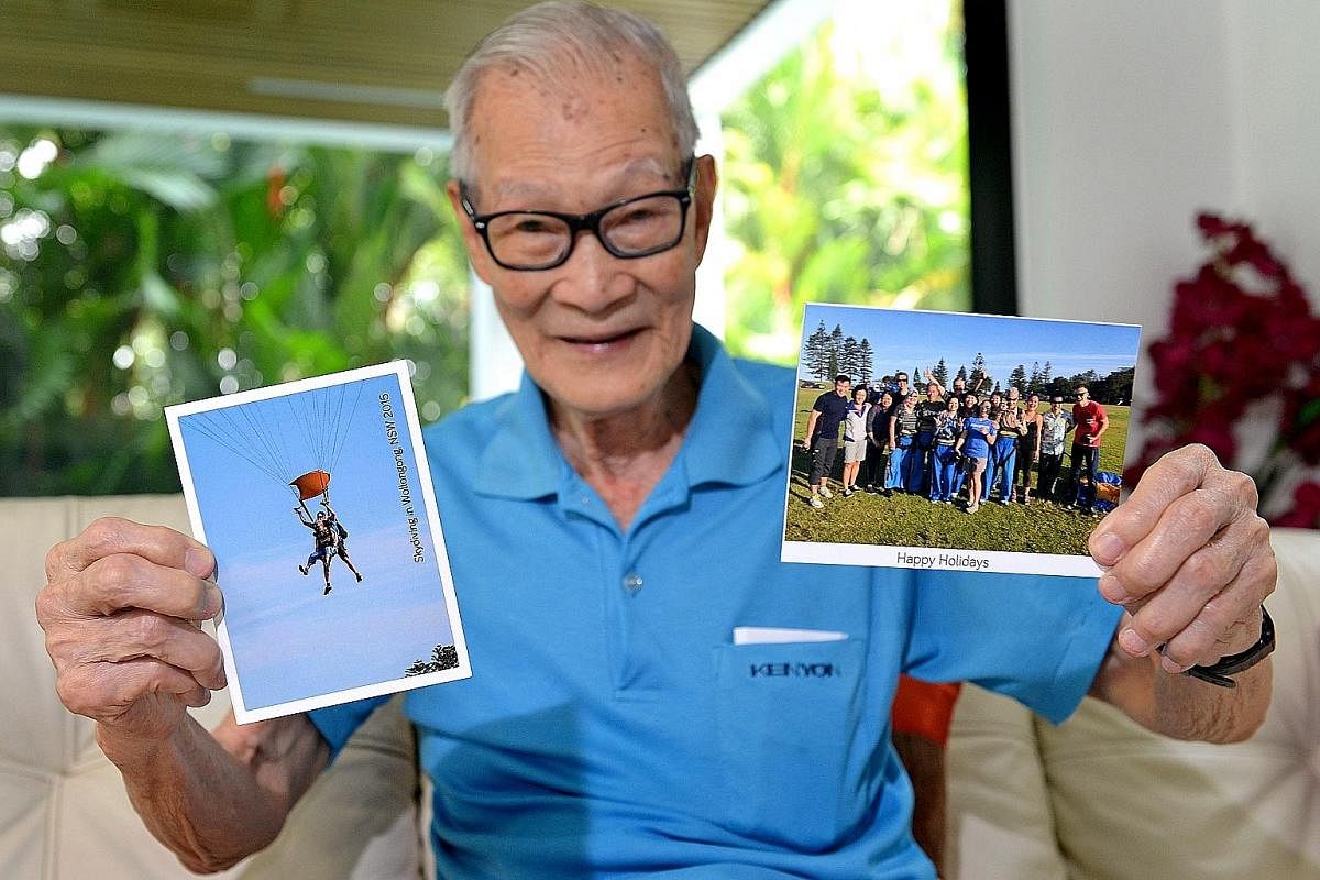 Mr Tan Kok Sing says being active makes him feel young. Ms Constance Singam got her master's degree at 60, re-learnt the violin at 74 and wrote books in her 70s.
