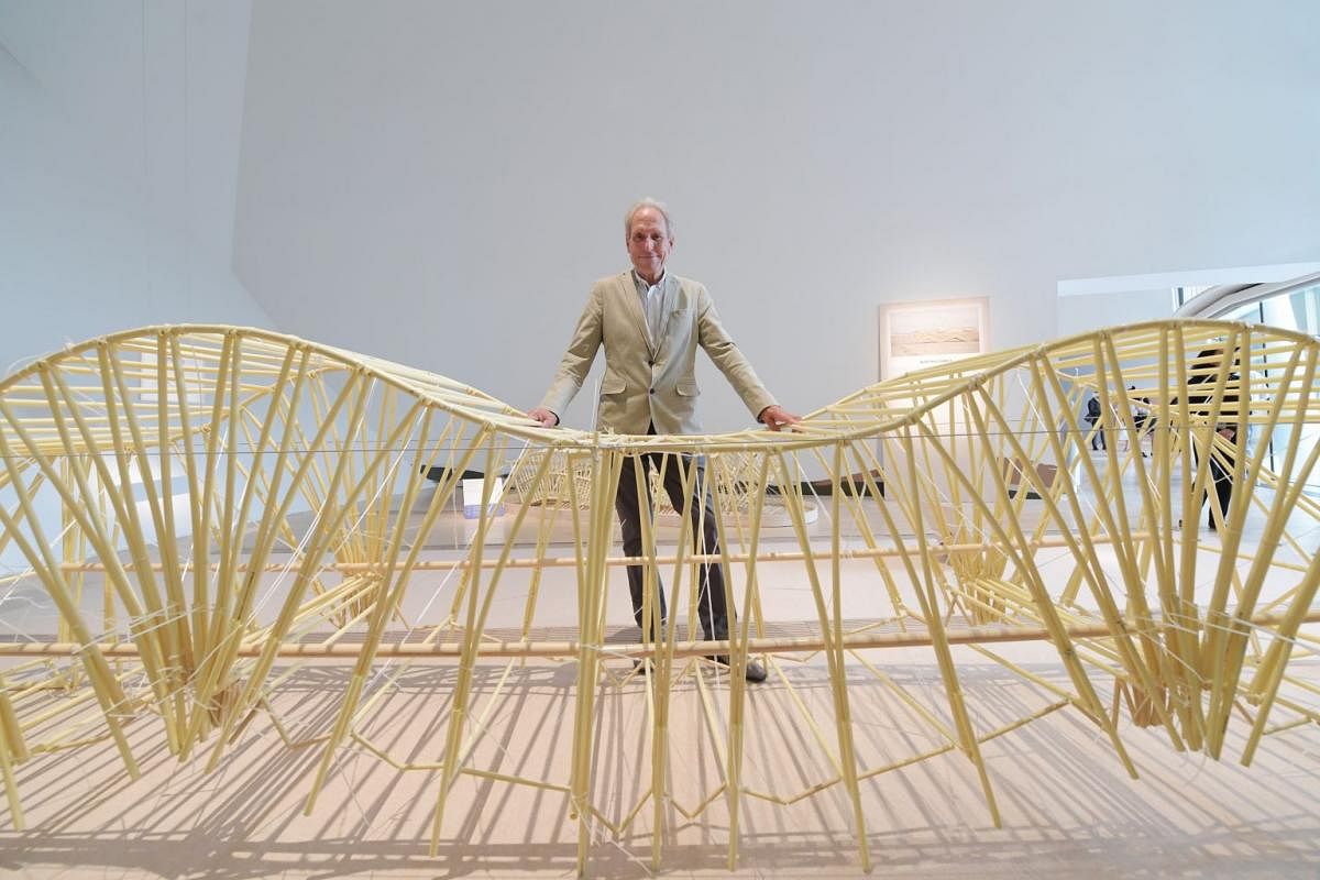Artist’s favourite: Animaris Burchus Uminami (2016-present) Theo Jansen designed most of his Strandbeests with crankshafts, similar to those found in vehicles. The Burchus, or caterpillar-like Strandbeests, replace the crankshaft with spines running along
