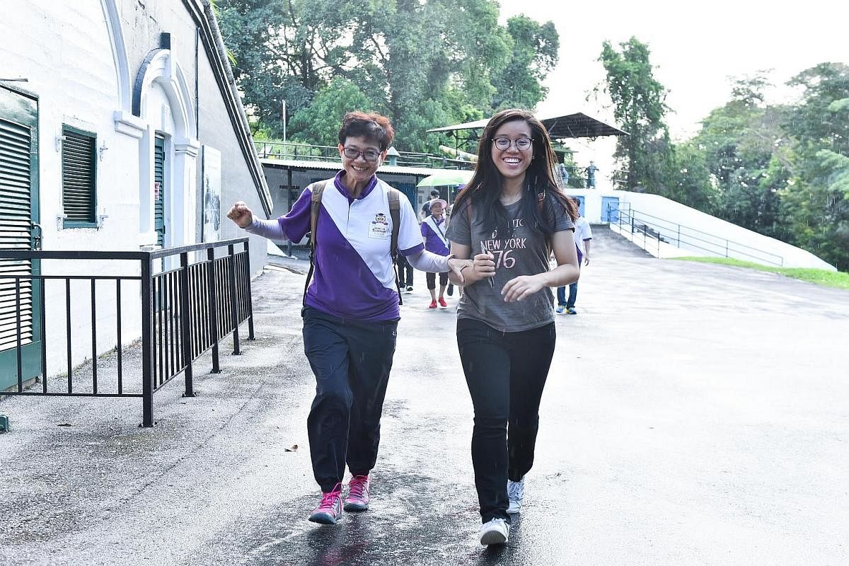 En route to Sentosa island, the seniors broke out in smiles as they looked forward to exploring Fort Siloso. For some of these seniors who lived through World War II, Fort Siloso was the perfect place for them to share some stories of their youth wit
