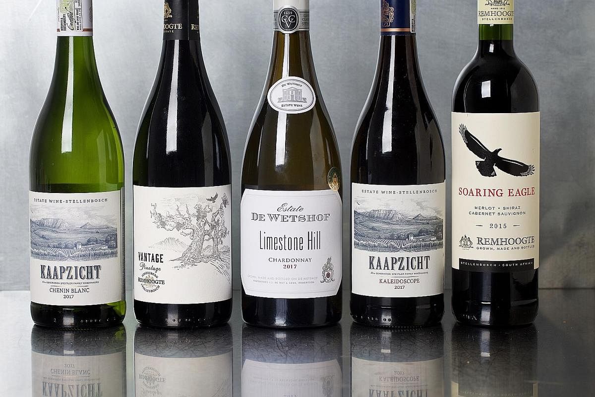 South African wines (left) are quietly drawing interest from wine-lovers around the globe.