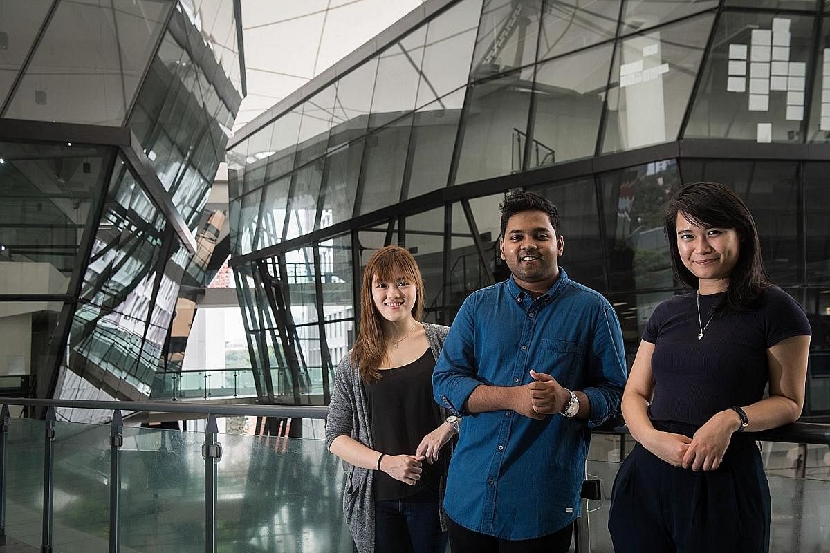 (From far left) Ms Michelle Ler was handpicked to be assistant musical director for the 2019 Australian touring production of Grease - The Arena Experience; Mr Eshan Denipitiya, who plays the piano and loves experimenting with styles and genres outsi