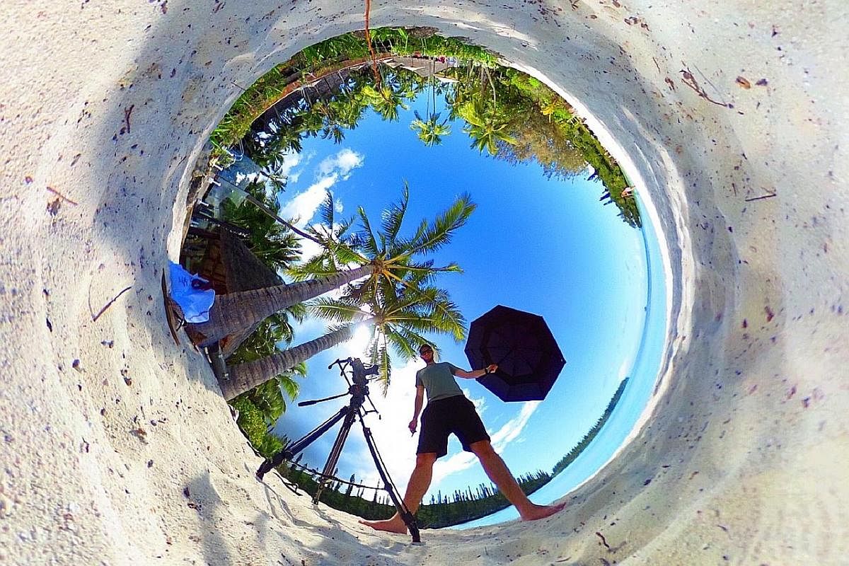 A photo taken using a 360-degree camera.
