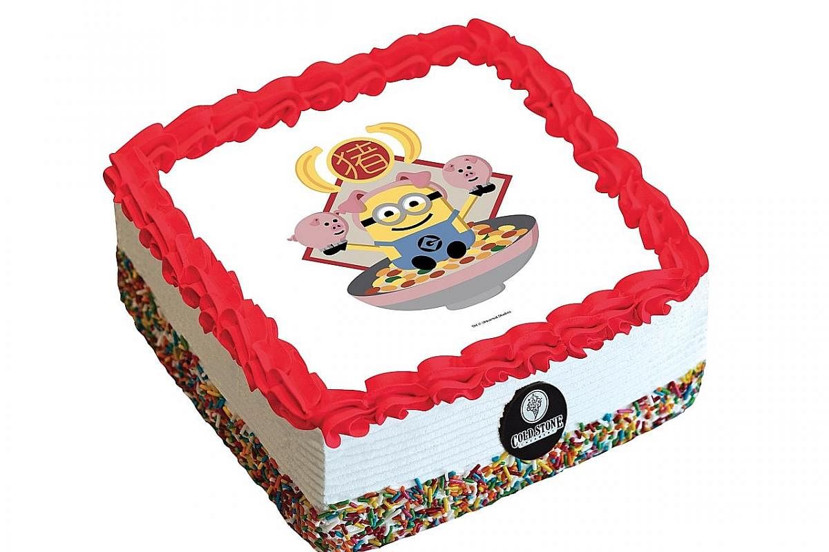 Cold Stone Creamery: Limited-edition Despicable Me ice cream cakes that feature the 12 zodiac animals ($65 or $90 in store).