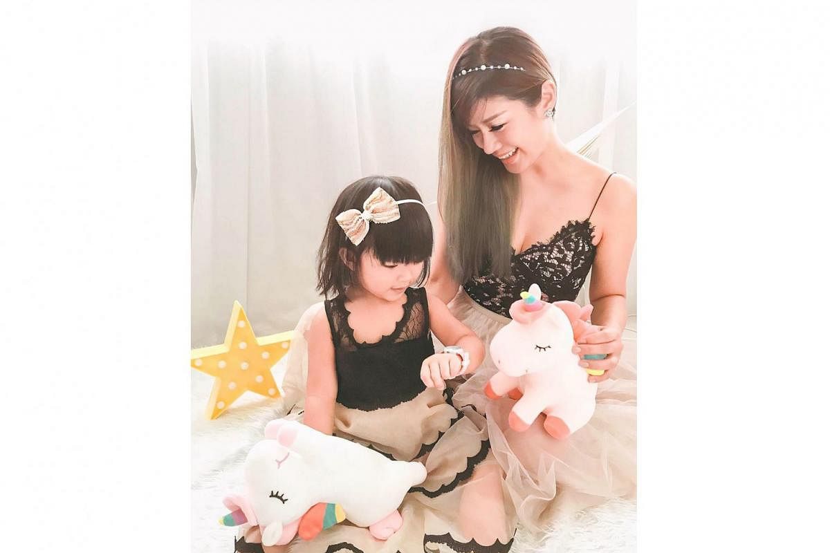 Ms Cindy Tan (with her daughter Chriselle, three) is a social media influencer, does part-time marketing for an aesthetic clinic and co-founded a photo studio specialising in family photoshoots.