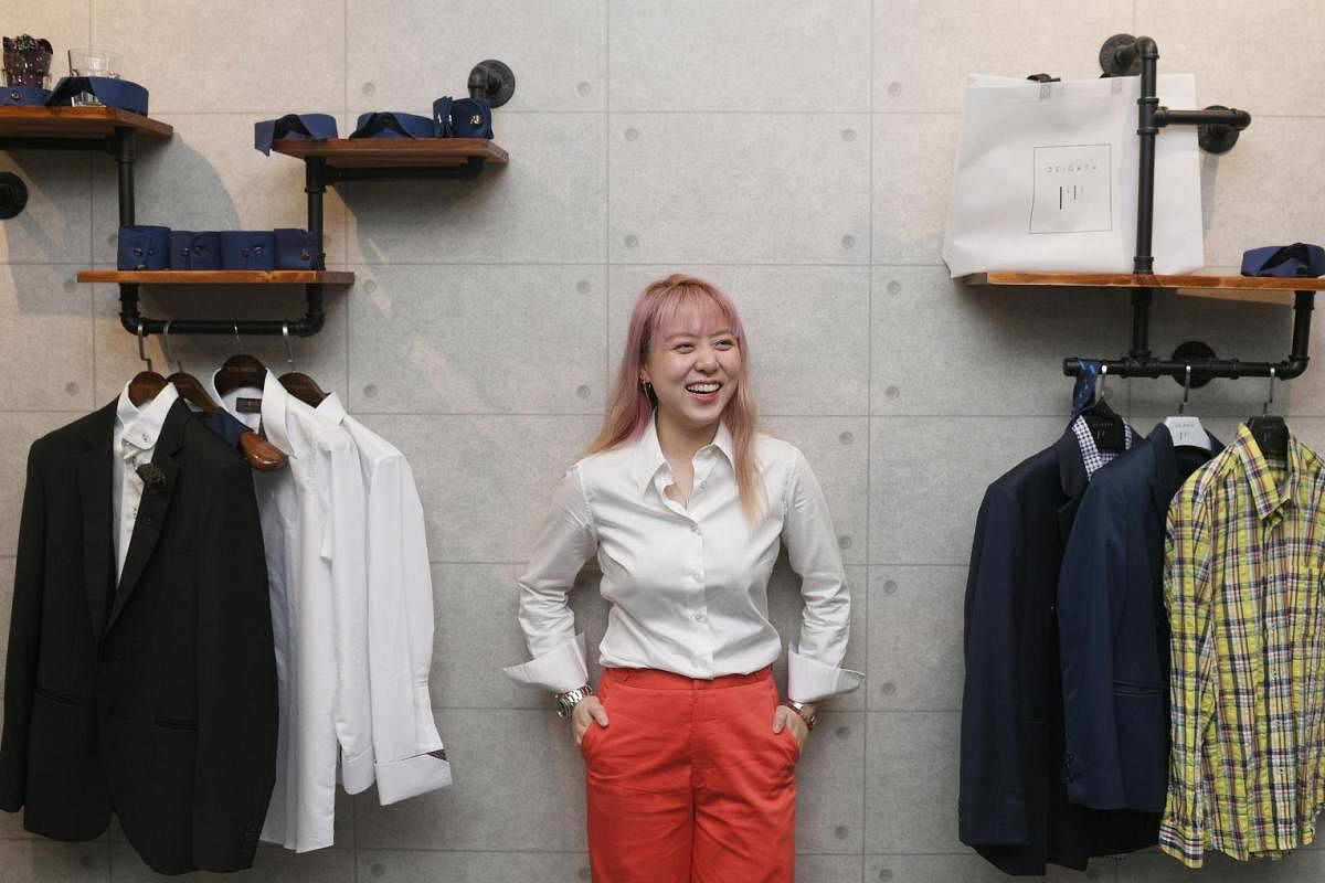 Ms Sheryl Yeo, who did a two-year tailoring apprenticeship to break into the male-dominated trade, started custom garment label 3Eighth in November.