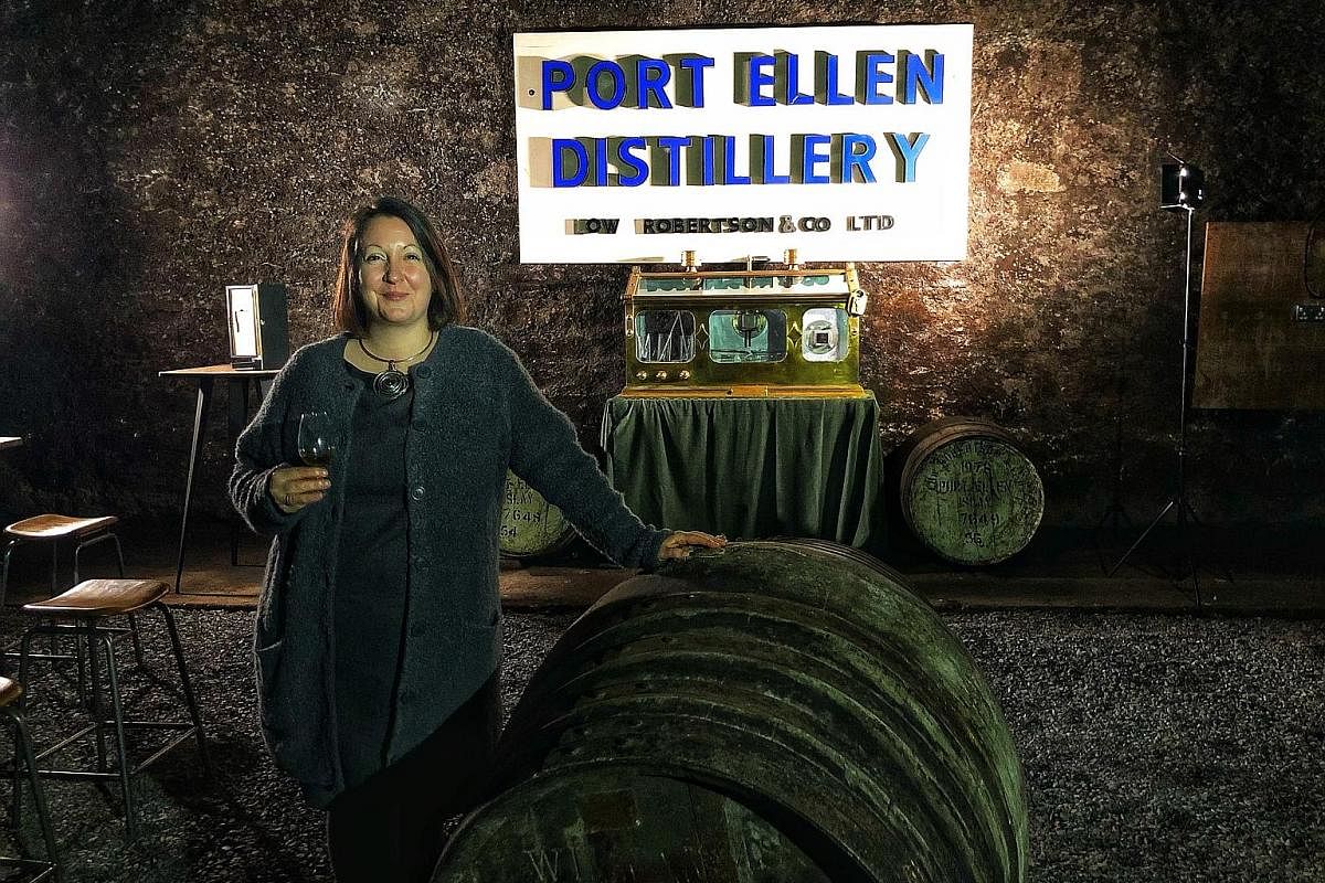 A conceptual drawing (above) of the new Port Ellen distillery. Ms Georgie Crawford is Port Ellen distillery's project implementation manager.