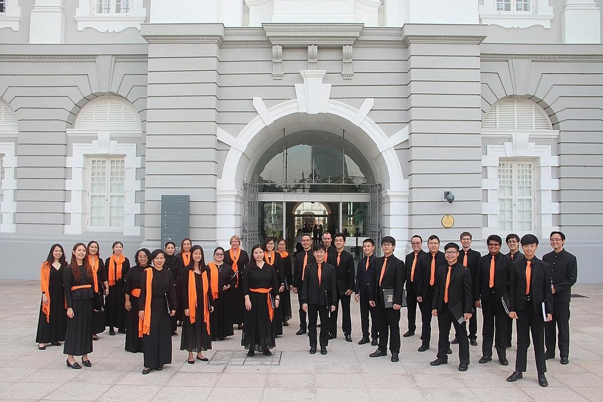 Choral group Schola Cantorum Singapore will perform at the Esplanade with six soloists from Sydney's The Choir of St James'.