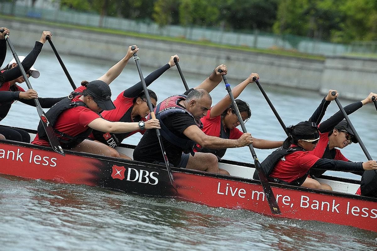Bodies bending, torsos twisting as they dip and rise in precise unison, the DBS Asia Dragons Ladies Team are seeking their own paddling perfection. 