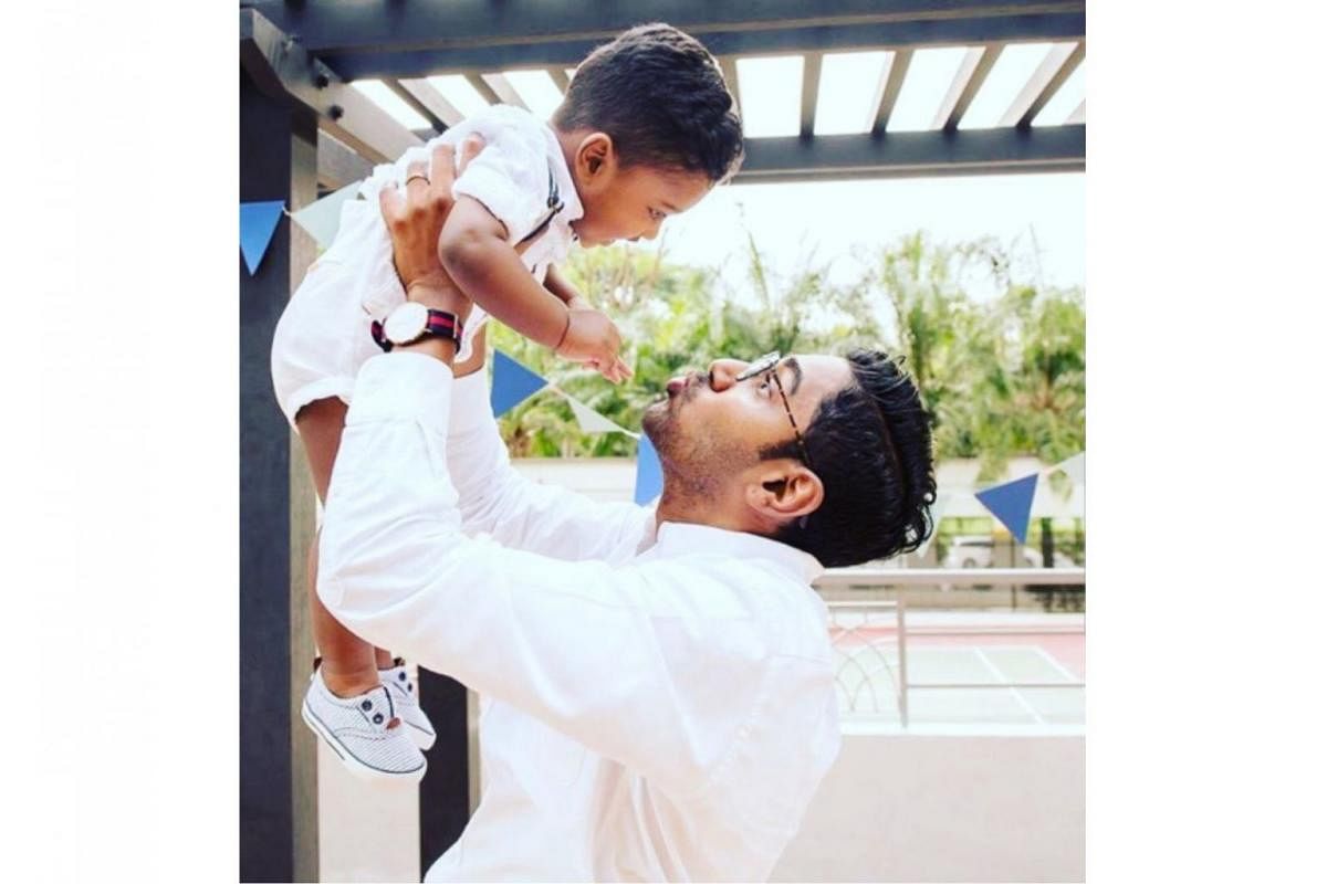 Lawyer Sivakumar Ramasamy believes in an active fathering approach with his son James, who is almost three.