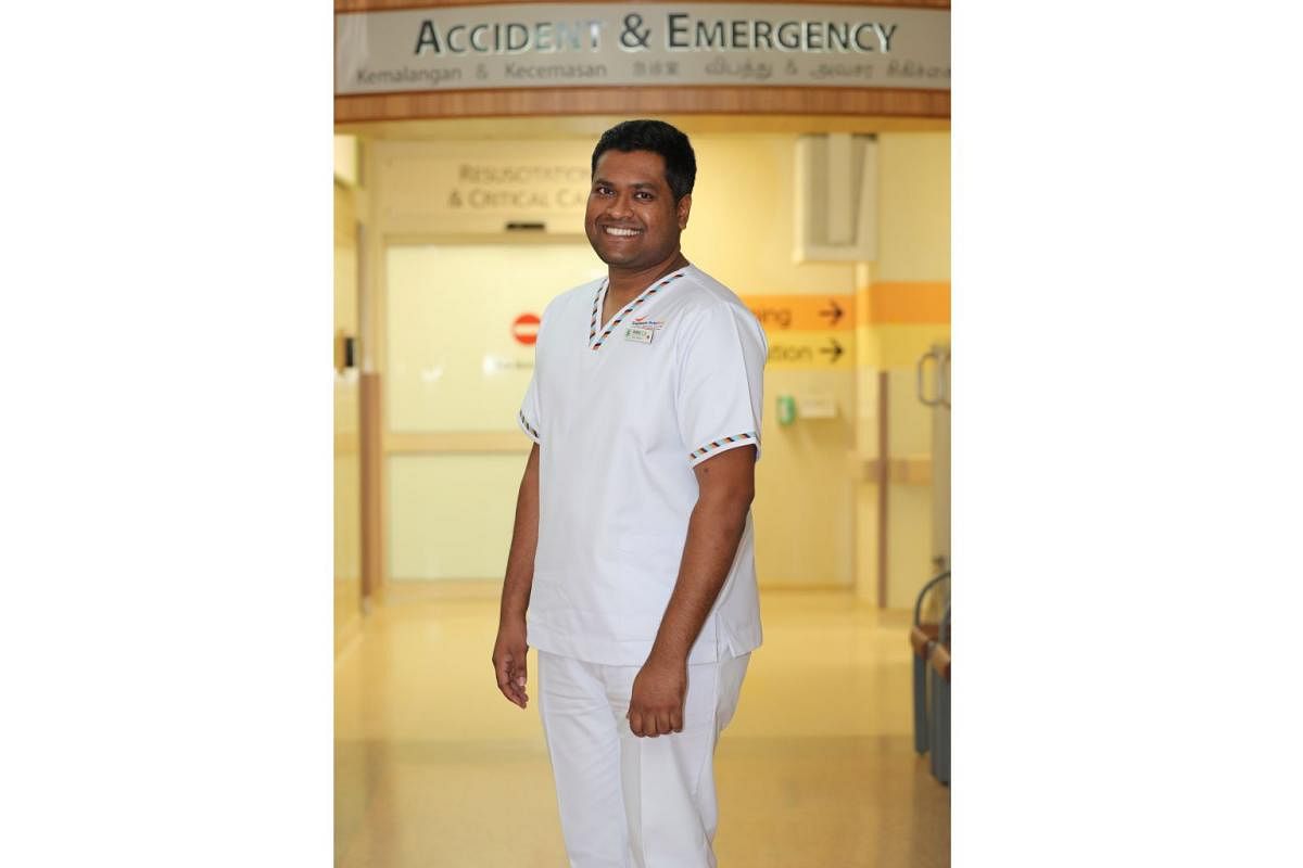Mr Shashi Chandra Segaram has been a nurse clinician at Singapore General Hospital's emergency department for more than a decade.