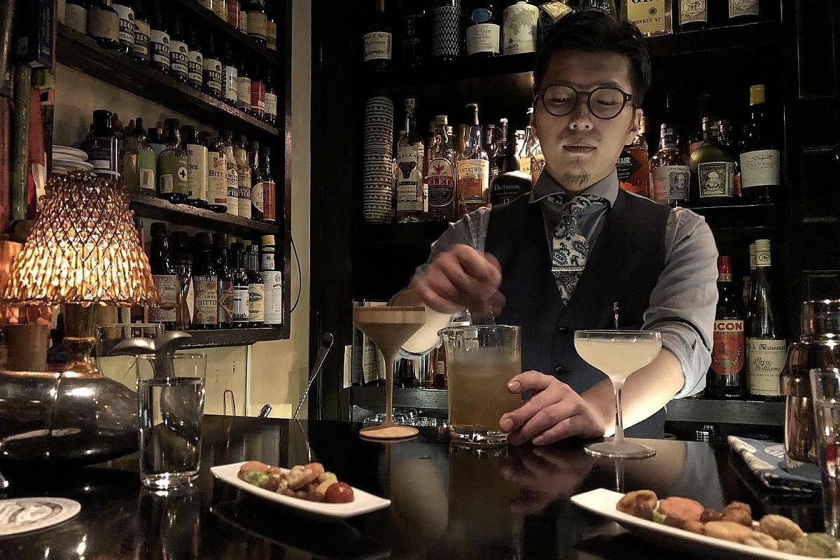 Bar Trench in Shibuya and its staff look like they come straight out of a film noir.