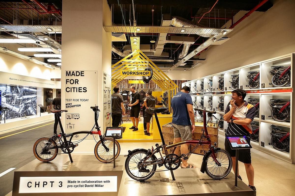 British folding bike brand Brompton debuts its South-east Asia flagship store, Brompton Junction, which is designed to look like a bicycle workshop.