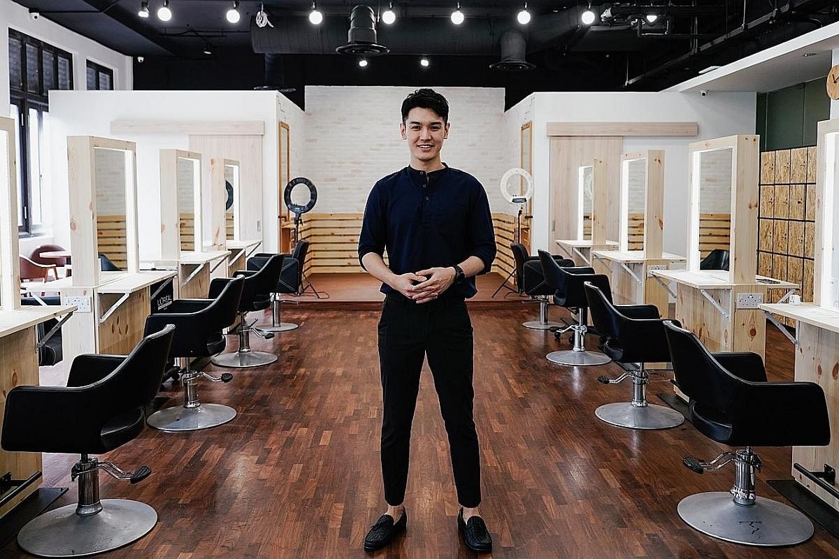 Salon owner Noel Ng says his time at ITE opened his eyes to hairdressing and he learnt there is more to it than just heartland mall salons.