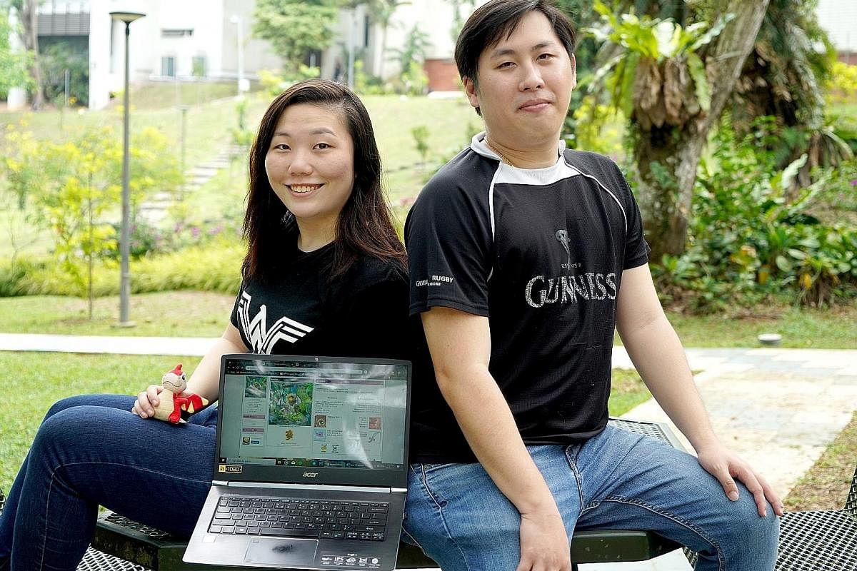 Ms Nicole Ng, 22, started playing Neopets when she was four, while Mr Gregory Tan, 31, started when he was 11. Both are still playing the game today.