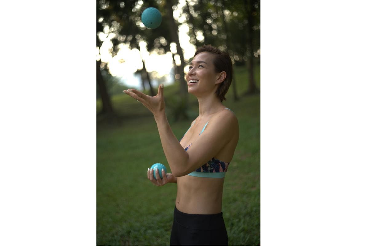 TV host and fitness instructor Liv Lo's FitSphere workouts make use of spheres or weighted balls for added challenge. 