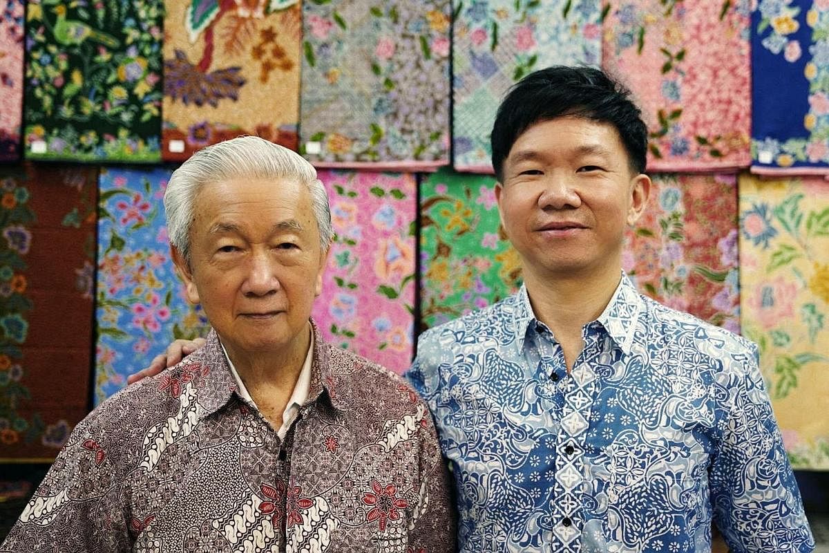 Mr Ang Kum Siong and his son Eric source for designs featuring motifs of birds as well as butterflies. Ms Li Qiying picked up the finer points of sewing from her mother and has been servicing a loyal customer base since 2007.