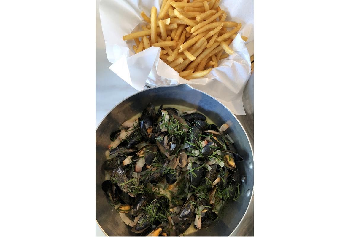 Hits: Bouchot Mussels Ardennaise ($36 for 500g to $58 for 1kg) 