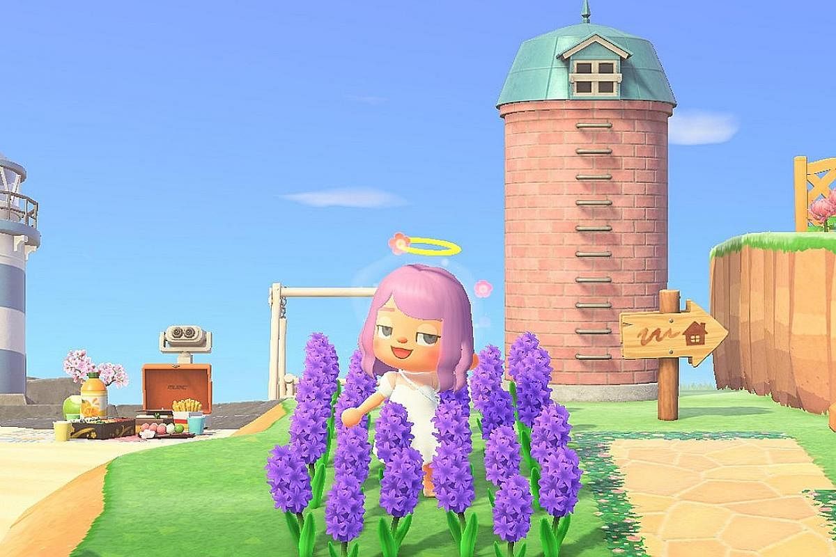 Singaporean actress Foo Fang Rong has "met" fans on her virtual island (above) in Animal Crossing: New Horizons. In the whimsical life and social simulation game, players create their dream islands and perform idyllic chores such as fishing, growing 