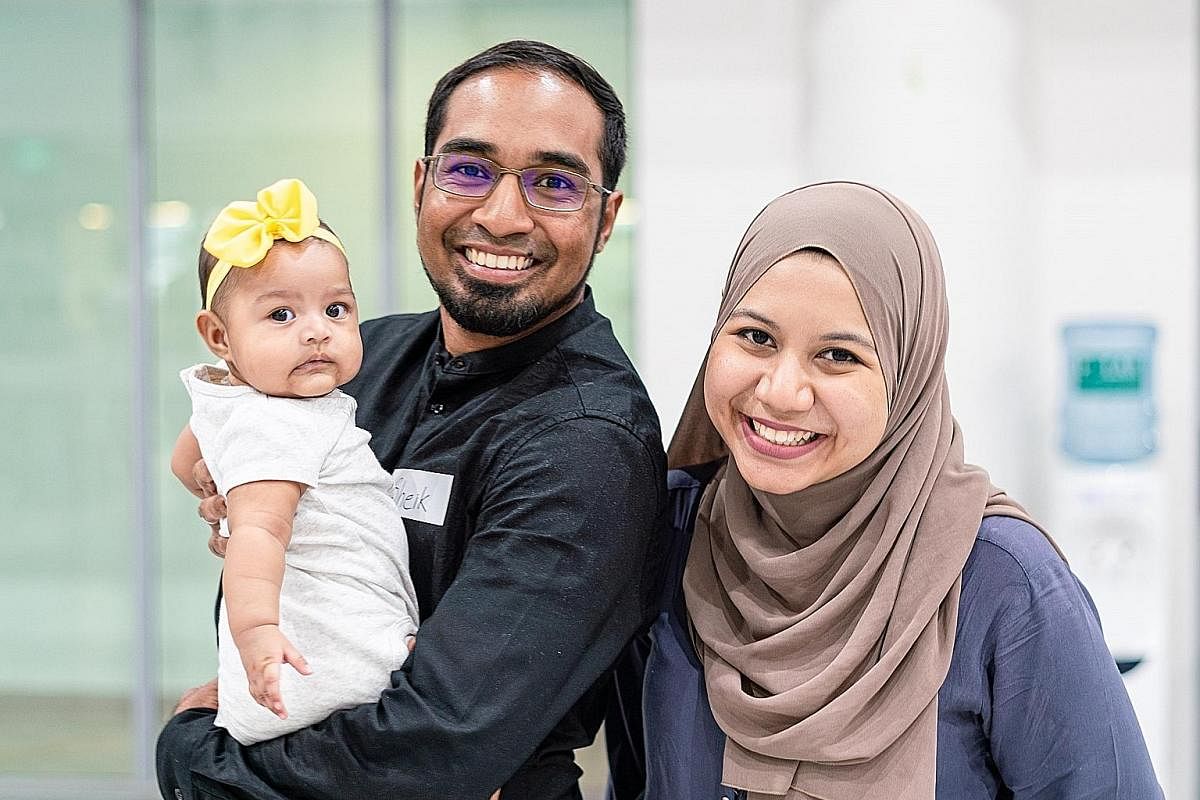 Mr Sheik Abdul Hafidz's company gave him 16 weeks of parental leave, allowing him to enjoy his time with his wife and their daughter.
