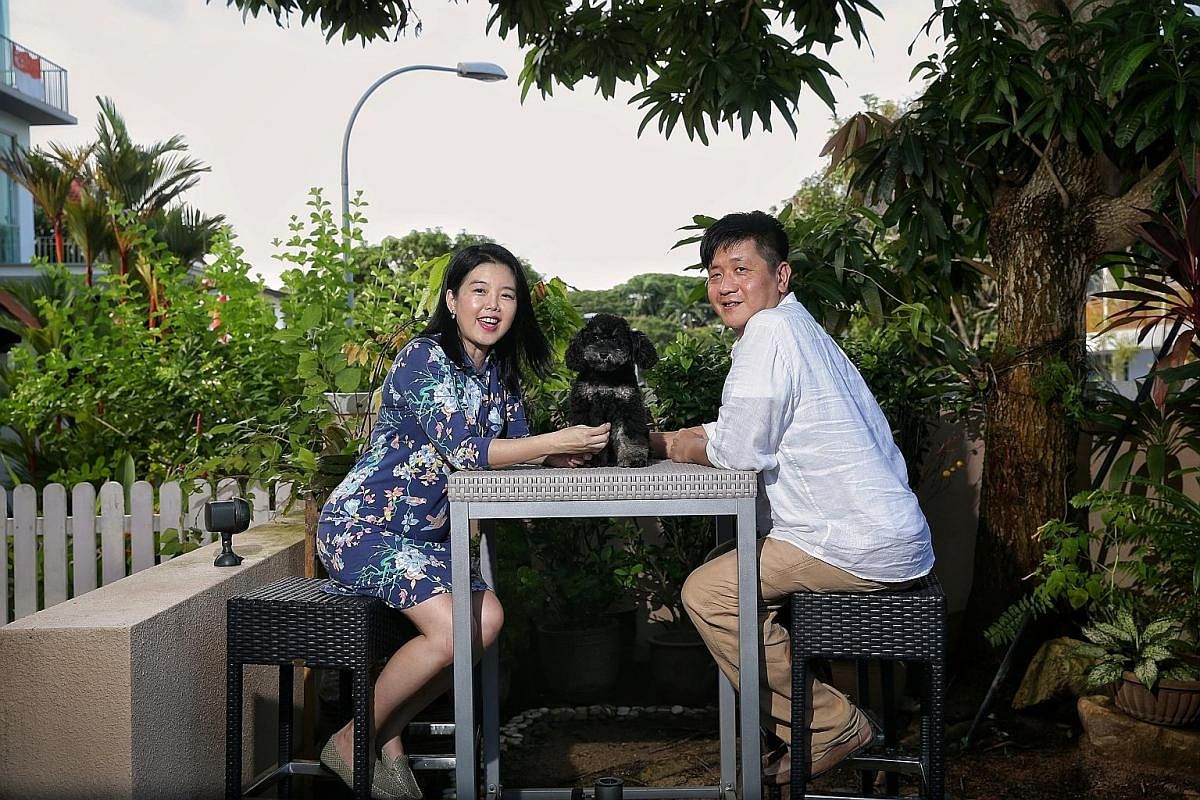 With his Oman projects halted, Mr Nicholas Koh has ventured into new businesses, including marketing the Tomi SteraMist, a decontamination solution from the United States. Ms Reene Ho-Phang and her husband Peter Phang (both above) - who run travel ma