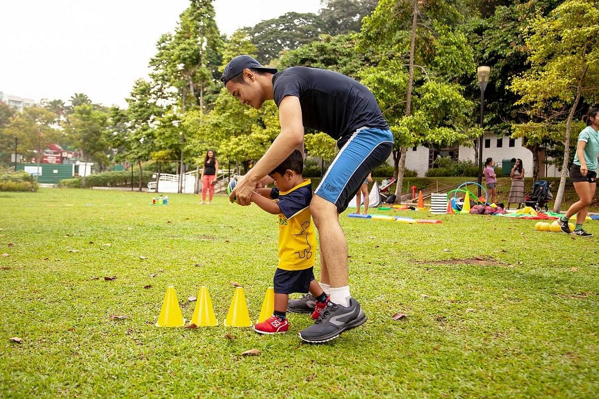 The costs of running parent-accompanied Vivo Kids Multi-sport Programme for toddlers have doubled. Instead of one pitch and two coaches for 10 parent-child pairs before the pandemic, it now needs two pitches and four coaches for eight parent-child pa