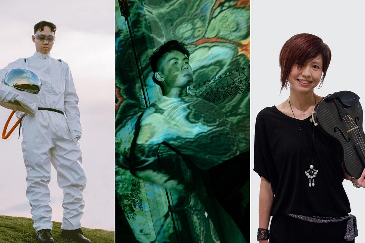 Artists such as (from left to right) Jaye Foo, Dominic Chin and Eileen Chai have put out music that broaches the previously taboo subject of mental health. 