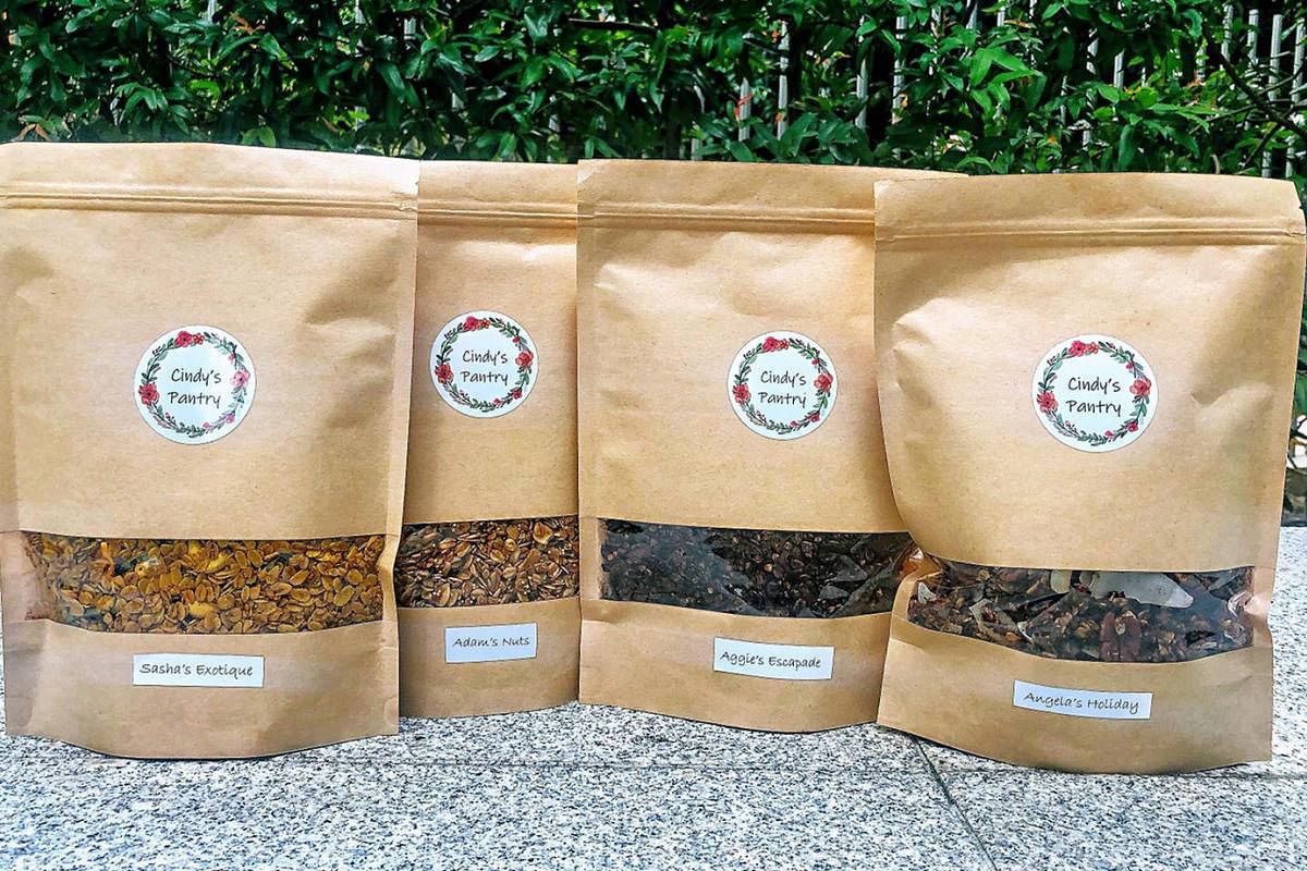 To encourage conscious eating, Ms Cindy Wong sells homemade granola that uses only natural sugar and ingredients from trusted brands. Ms Cindy Wong was diagnosed with Stage 1a breast cancer at age 29 and later found to have the BRCA1 gene mutation, w