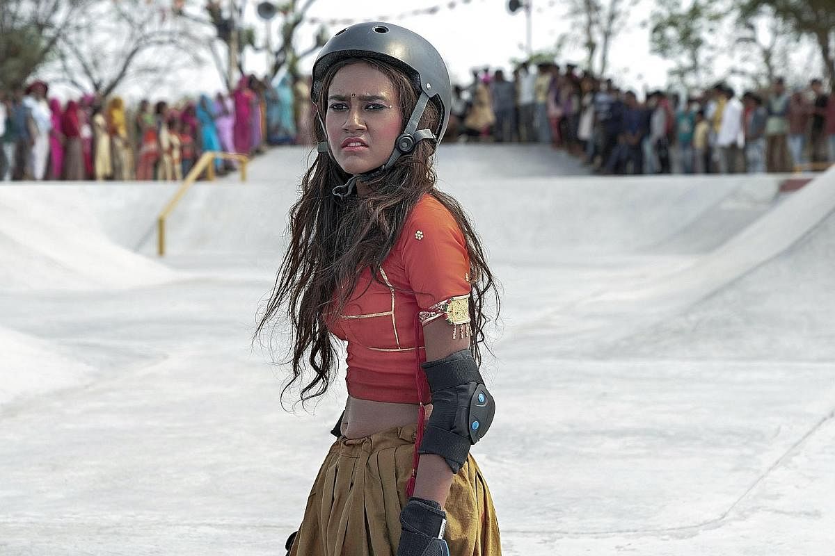 Rachel Saanchita Gupta plays Prerna in Skater Girl, a film inspired by the emerging competitive skateboarding scene in India, which has provided an outlet for young girls to feel free.