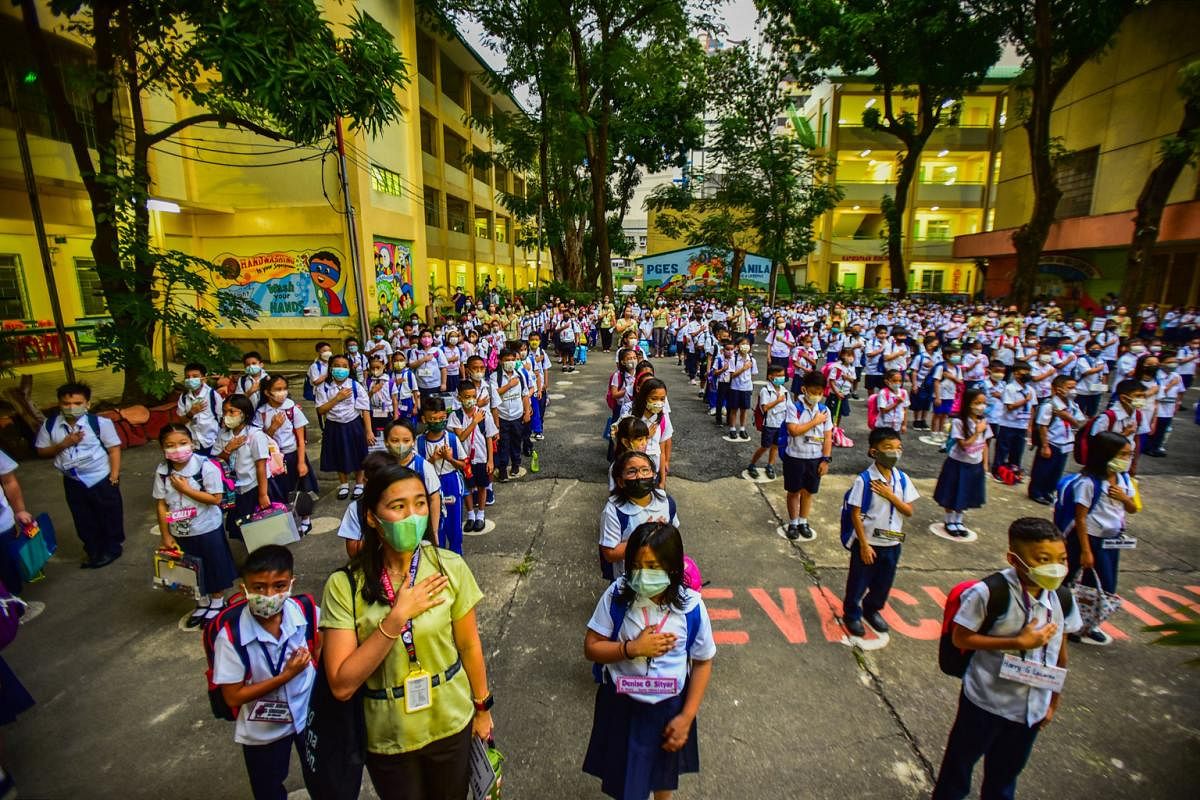 In Pictures Philippines reopens schools after more than two years