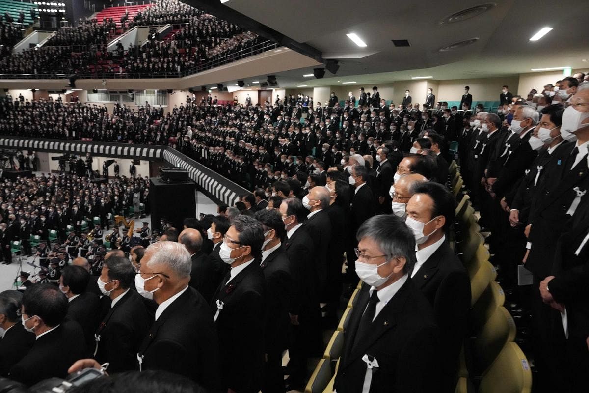 Конференция сентябрь 2022. Shinzo Abe Funeral. Госпохороны Синдзо Абэ. Правительство Японии.